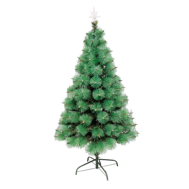 3FT para 7FT caruma de Natal de Fibra Óptica Árvore de luz LED