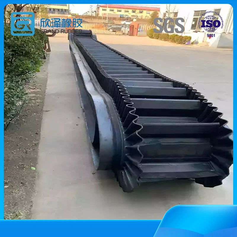 Discount Fertilizer C Type Corrugated Sidewall Rubber Conveyor Belt in Original Factory