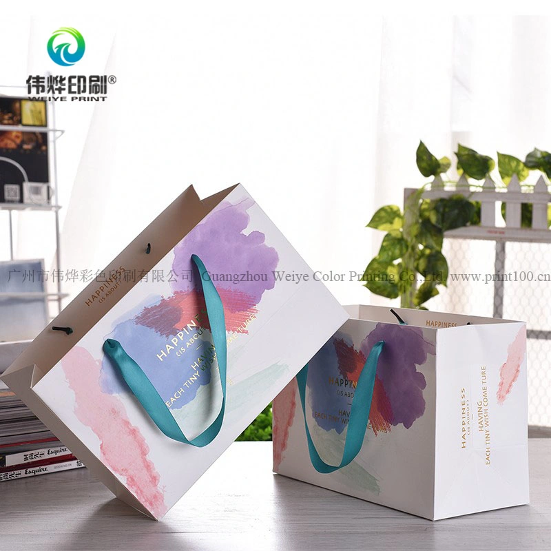 China Custom Fashion Promotion Printing Paper Packaging Gift Bag