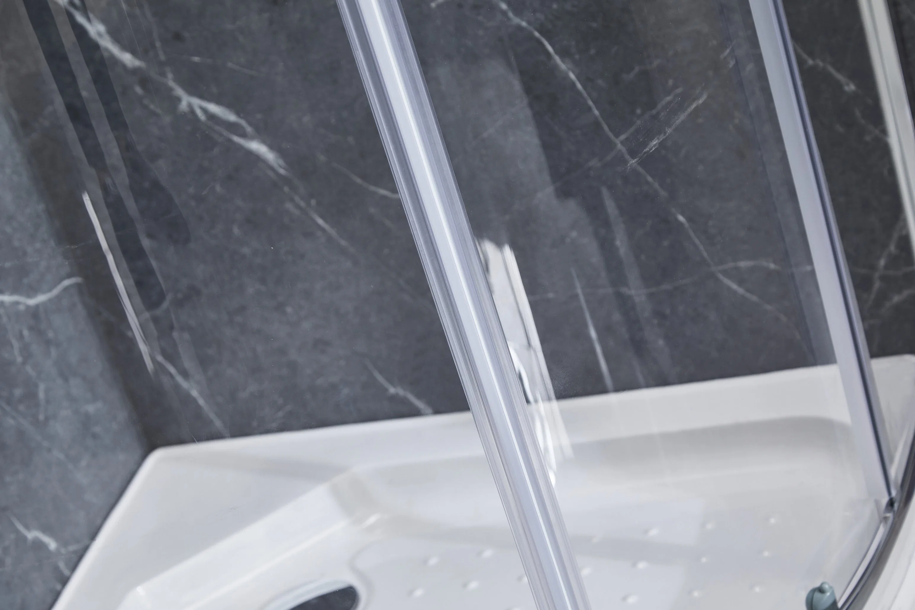 High Quality Aluminium Profile Tempered Clear Glass Sliding Shower Room Bathroom