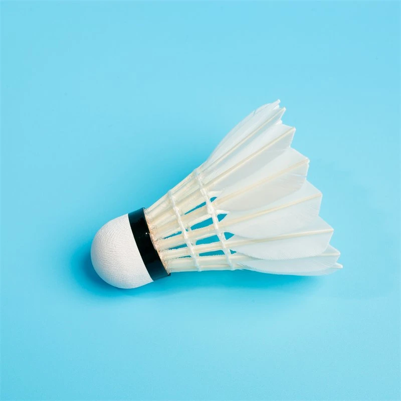 OEM Shuttlecocks Badminton Ball Goose Feather Badminton Shuttlecocks White Head