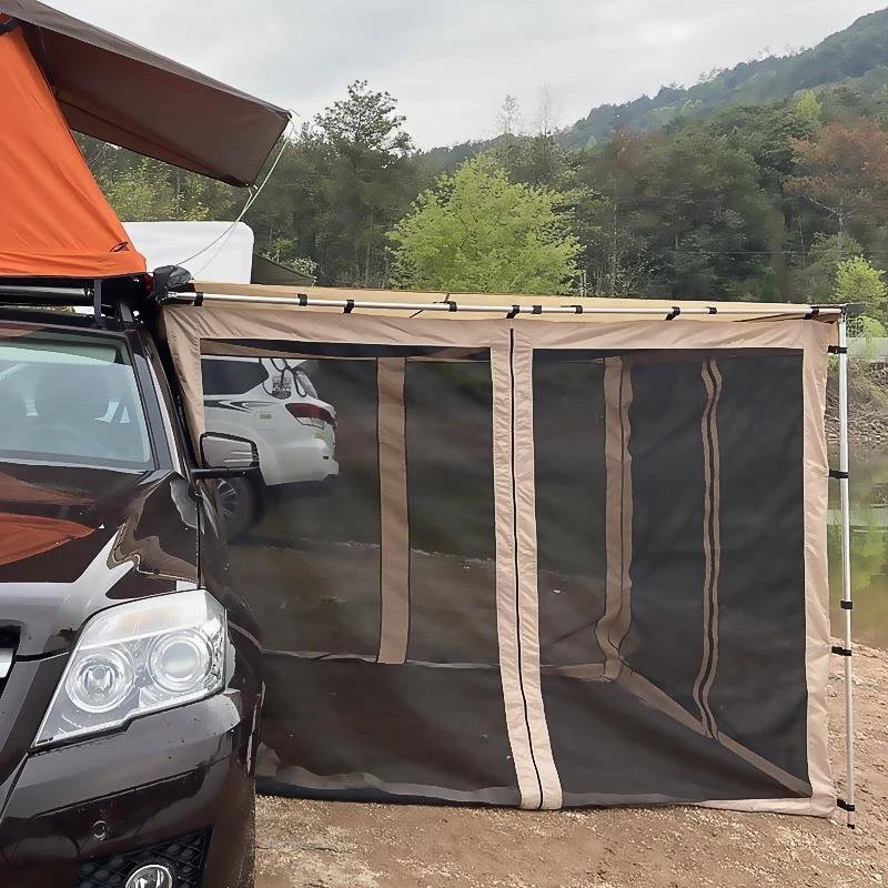 Lightweight Anti Mosquito Self Driving Camping SUV Roof Awning Car Annex Room