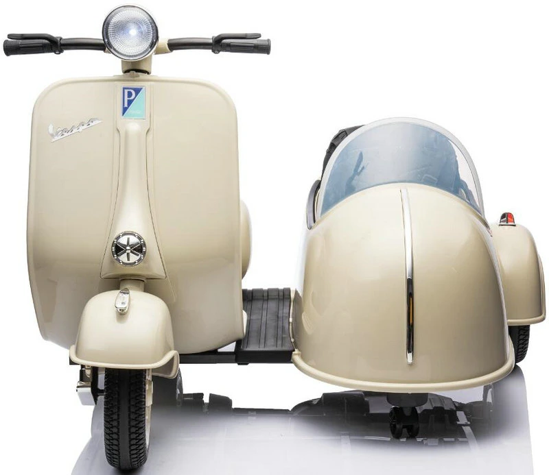 2023 Vespa مرخّص جديد ركوب الدراجة السيديلية ثلاثية العجلات براكب دراجة نارية كبيرة على لعبة دراجة بخارية الأطفال الكهربائية