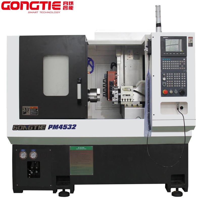 Pm4532 la precisión de cama plana giro Metal torno fresador CNC máquina