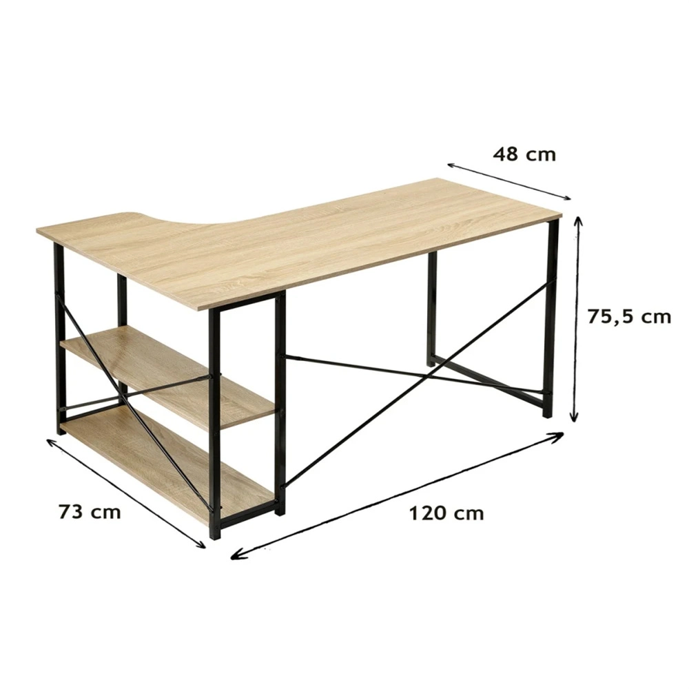 Popular instalación ligera y fácil estable y firme sólido de mesa Escritorio de madera moderno Escritorio ejecutivo de madera