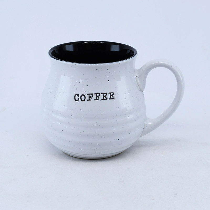 16oz/17 Oz /18 Oz Two Tone Color Glaze Coffee Cup /Ceramic Mug for Gift, Promotion or Daily Use and Factory Direct Sales & Accept Custom, Print Logo