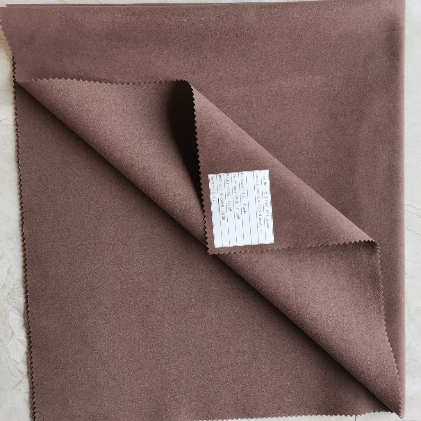Soft Synthetic PU Leather with Microfiber Backing for Garment