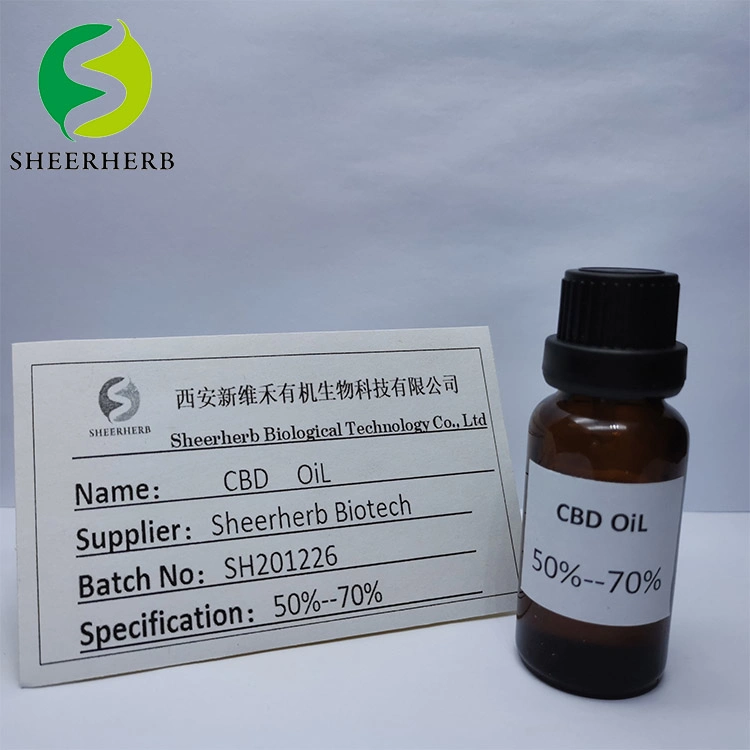 Sheerherb Venta caliente Hem P extracto natural de un 50% CB d de petróleo en todo el espectro del 70% de aceite D CB Full Spectrum