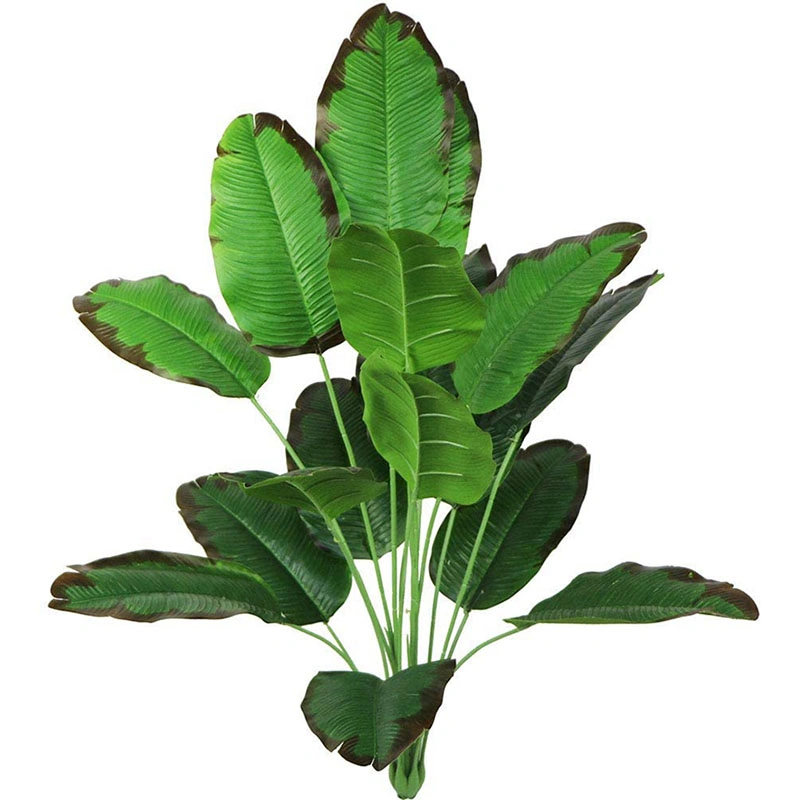 32 " Oiseau de paradis artificiels 18 feuilles de plantes tropicales Faux bananier Monstera Leaf Fake Turtle grande feuille de palmier Fern pour l'usine de verdure tropicale Accent