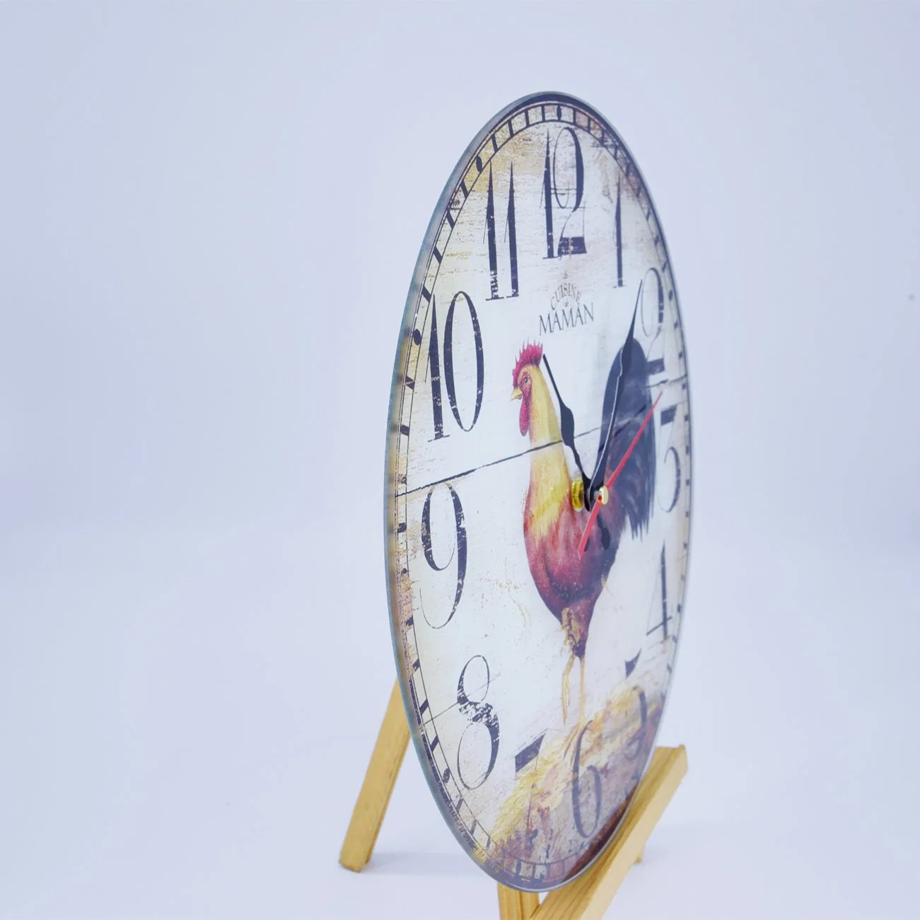 Großhandel/Lieferant neue Mode gehärtetem Glas Wand montiert Uhr, digitale Uhr für Home Decor Werbegeschenk