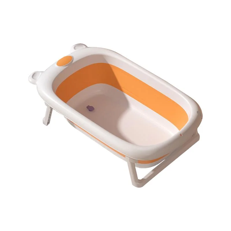 Bañera plegable para bebés de plástico, tamaño infantil, bañera plegable para bebés