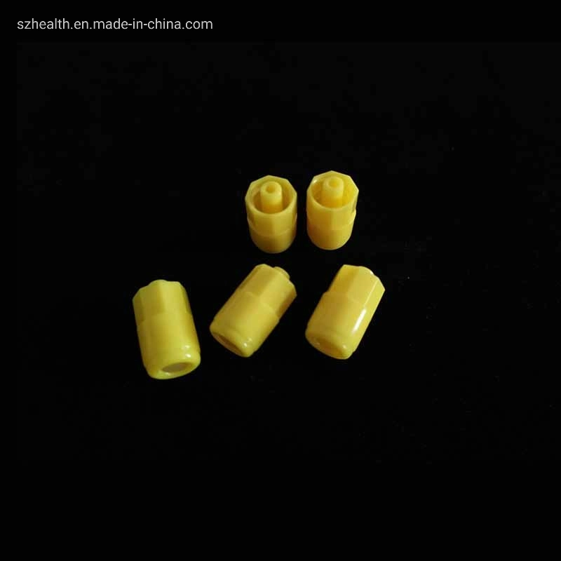 Manufacture Yellow Heparin Cap Luer