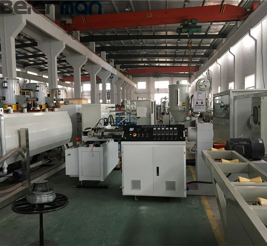 PVC Single Wall Corrugated Pipe Machinery PE Corrugated Production Line Used as Wires and Cable Passing Pipes Extrusion Machine