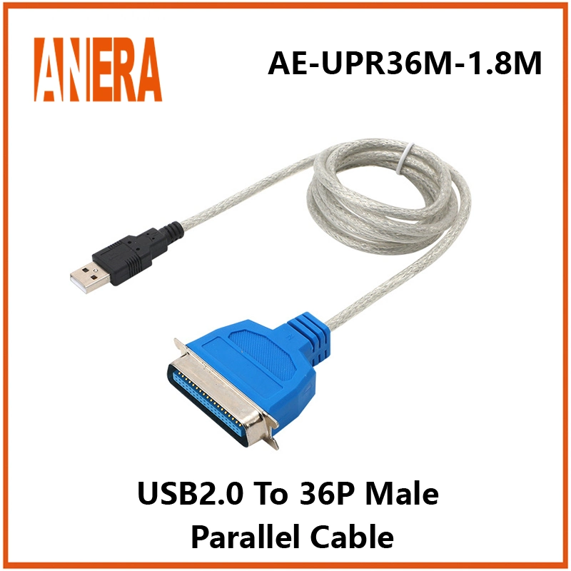 USB to Cn36 Printer Cable USB to Parallel IEEE 1284 36-Pin Blue Color Printer Adapter Connector Cable