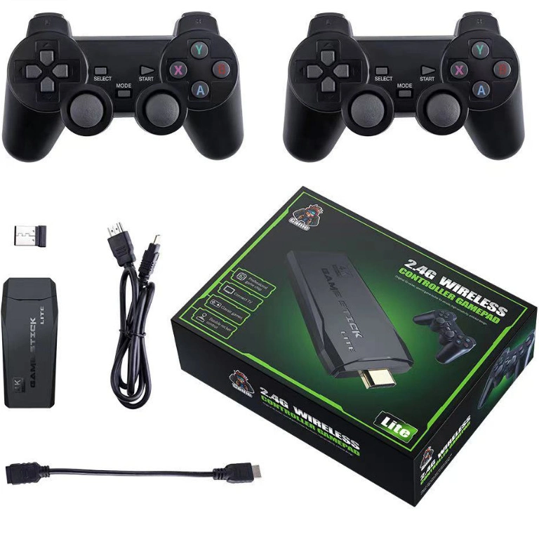 M8 Upgrade-Version Retro Tragbarer drahtloser Mini-USB-Stick 64G 10000 Spiele 4K Game Stick TV Video Game Console