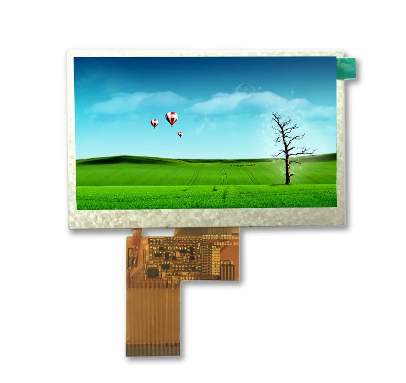 4.3 Inch IPS TFT LCD Module Customized Connector Touch Panel 480*272 Resolution Industrial Control Equipment