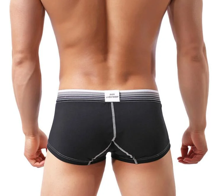 Men Comfortable Underwear Boxers Breathable Cotton Briefs