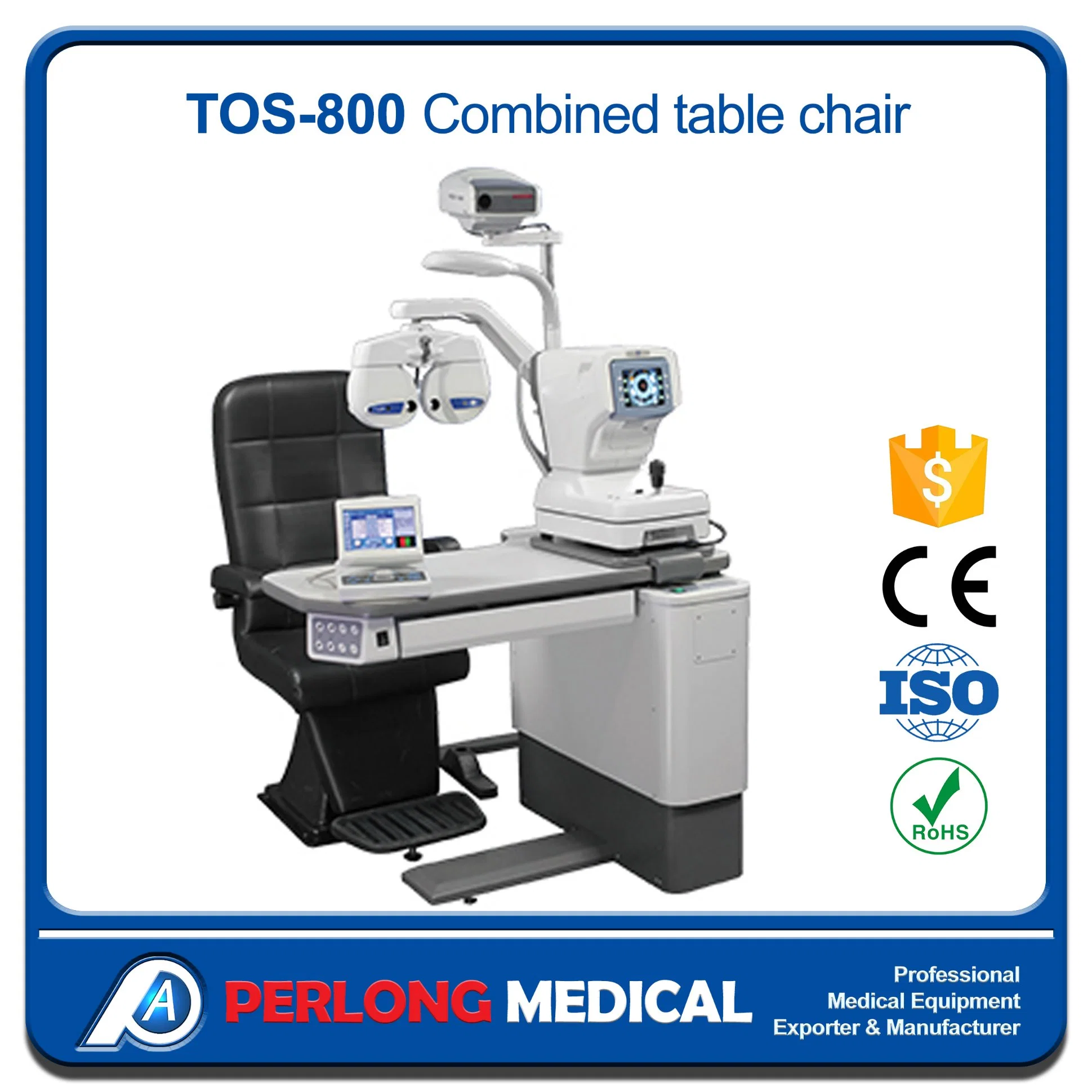 TOS-800 Офтальмологический Rocker Электрический подъемный и вращающийся стул