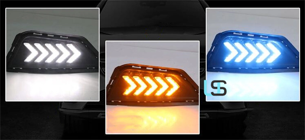 LED DRL Turn Signal Lamp Daytime Running Lights for Volkswagen VW Polo 19-21