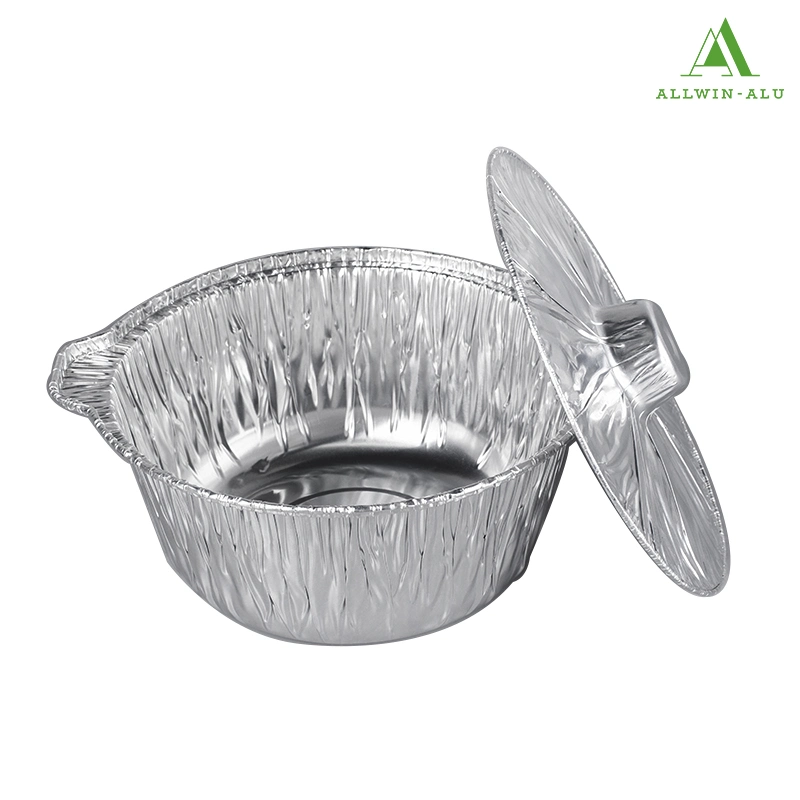 Large Capacity Aluminum Foil Food Pot with Lid