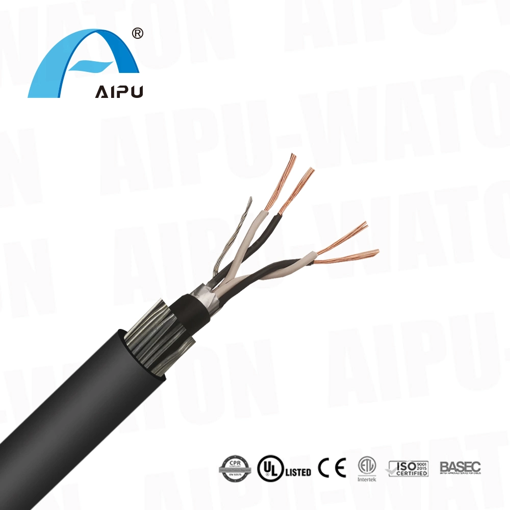 Os pares trançados blindados de instrumentação de comunicação cabos PVC a ICCAT Swa &amp; Awa Elevadores eléctricos de fio de cobre BS5308 Parte22
