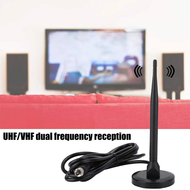 210*120*0.75mm Digital Antenna for HDTV Indoor Outdoor Car TV Antenna with Strong Magnetic Base