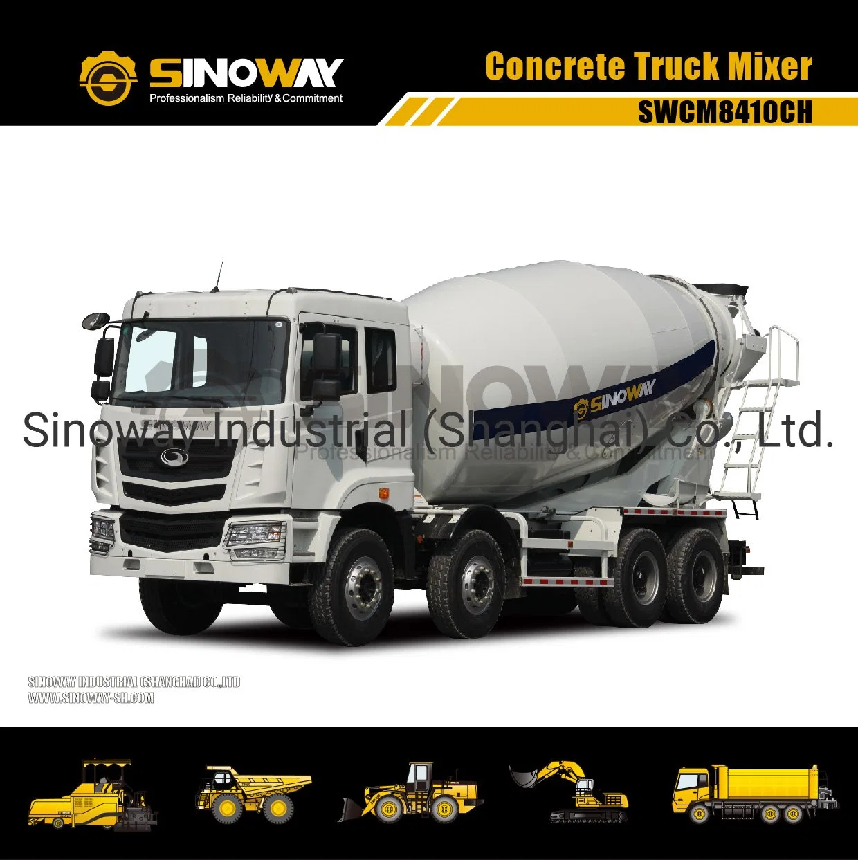 6m3 Concrete Mixer Truck, 6X4 Concrete Truck with Cummins Engine