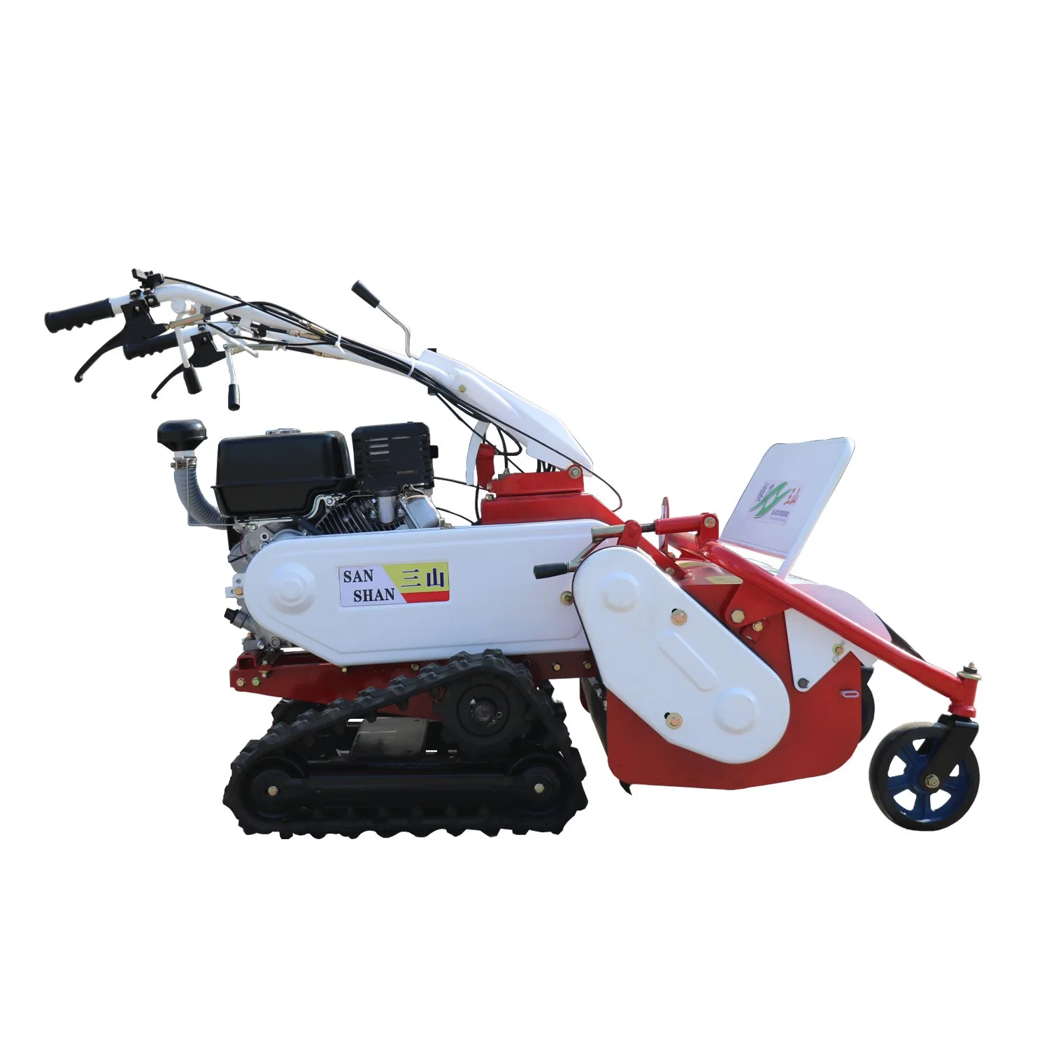 Small Orchard Lawn Mower Crawler Walking Grass Breaker Grass Mower Grass Trimmer Rotary Mower Weed Cutter