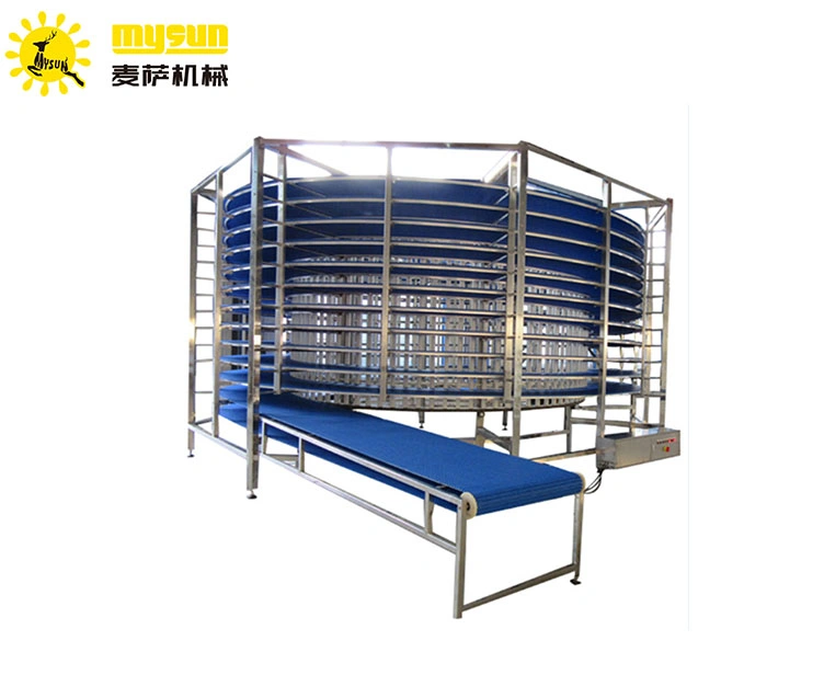 Manufacturer Supplies Customized Food Cooling Tower Spiral Cooling Conveyor Bakery Equipment