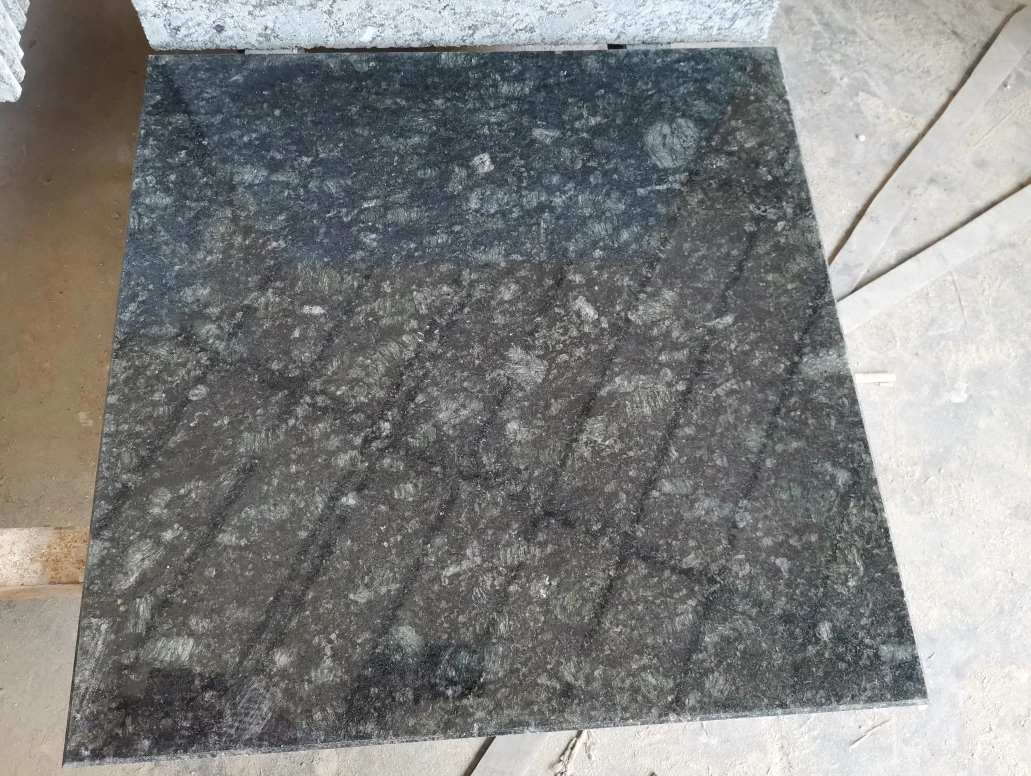 Polished Natural Stone Butterfly Green Granite Tiles Cut to Size for Projects