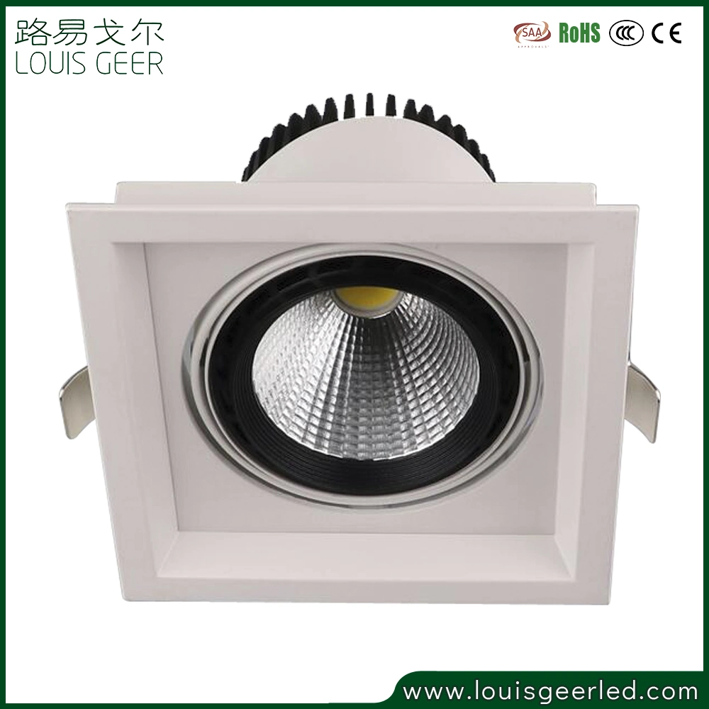 Aluminum Round Square LED Recessed Ultra Slim Side Panel Lighting 30W Ceilinng Downlight LED Down Light