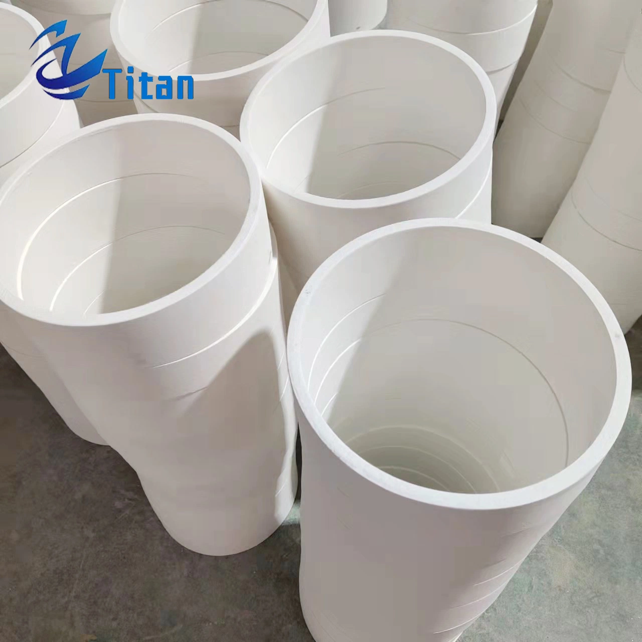 Power Distribution Use Alumina Ceramic Pipe Liner Industrial Abrasion Resistant Material