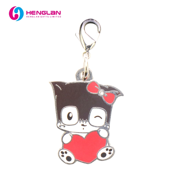 Fashion Adorable Small Twinkling Cat with Heart Pendant Charm Accessories