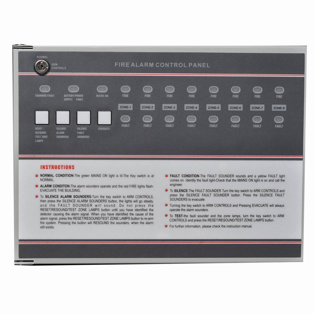 Popular em miniatura do Painel de Controle de Alarme de Incêndio Convencional com ótimos preços