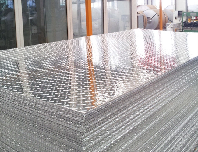 bright finish Solid polished aluminium tread plate for Trailer Parts