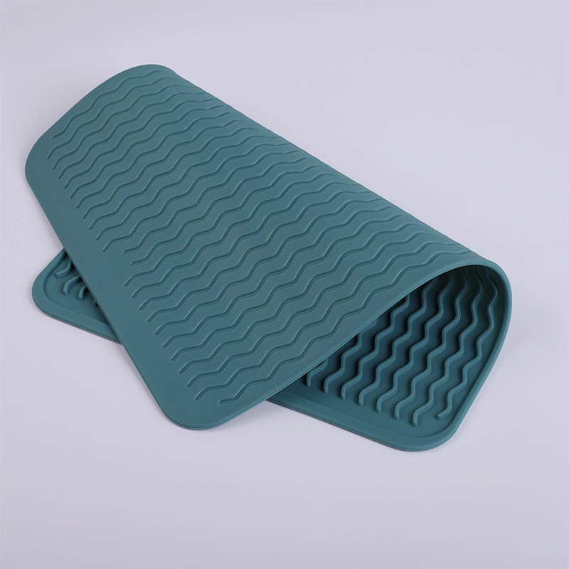 Custom Kitchen Multiple Usage Heat Resistant Silicone Drying Mat Dish Pads