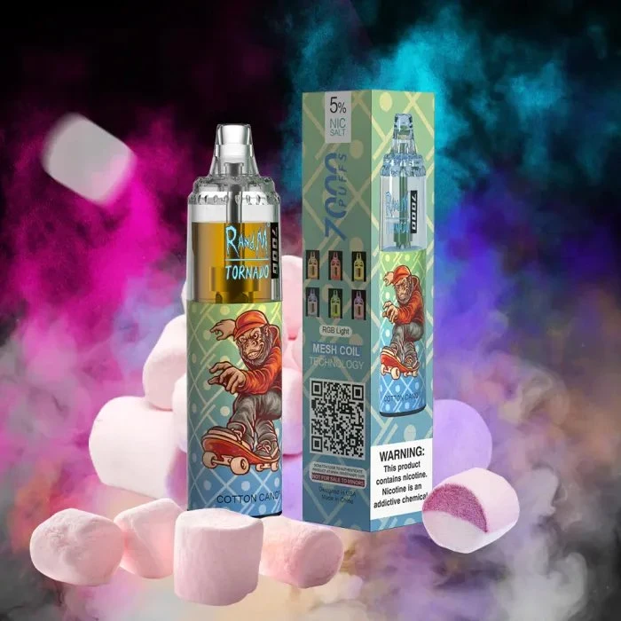 China Hot Selling 100% Original R and M Randm Tornado 7000 Airflow Control Disposable/Chargeable Vape Pod Wholesale/Supplier 7000 Puffs with 14ml Ejuice