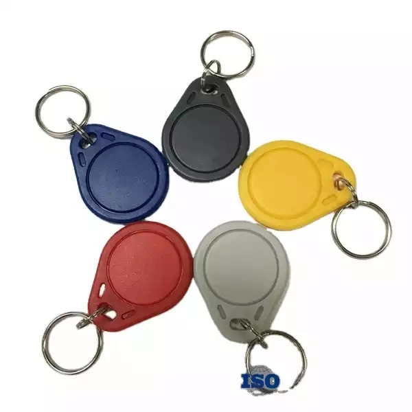 ABS 125kHz T5577 RFID Key Tag Fobs Customize OEM Color Print Logo 125kHz Proximity ID Card Chip RFID Tag Key Fob 13.56MHz Keyfobs Access Control RFID Keychain