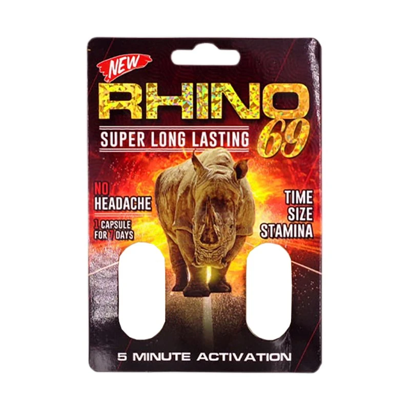 Empty Capsule Rhino69 Paper Blister Card Paper Package