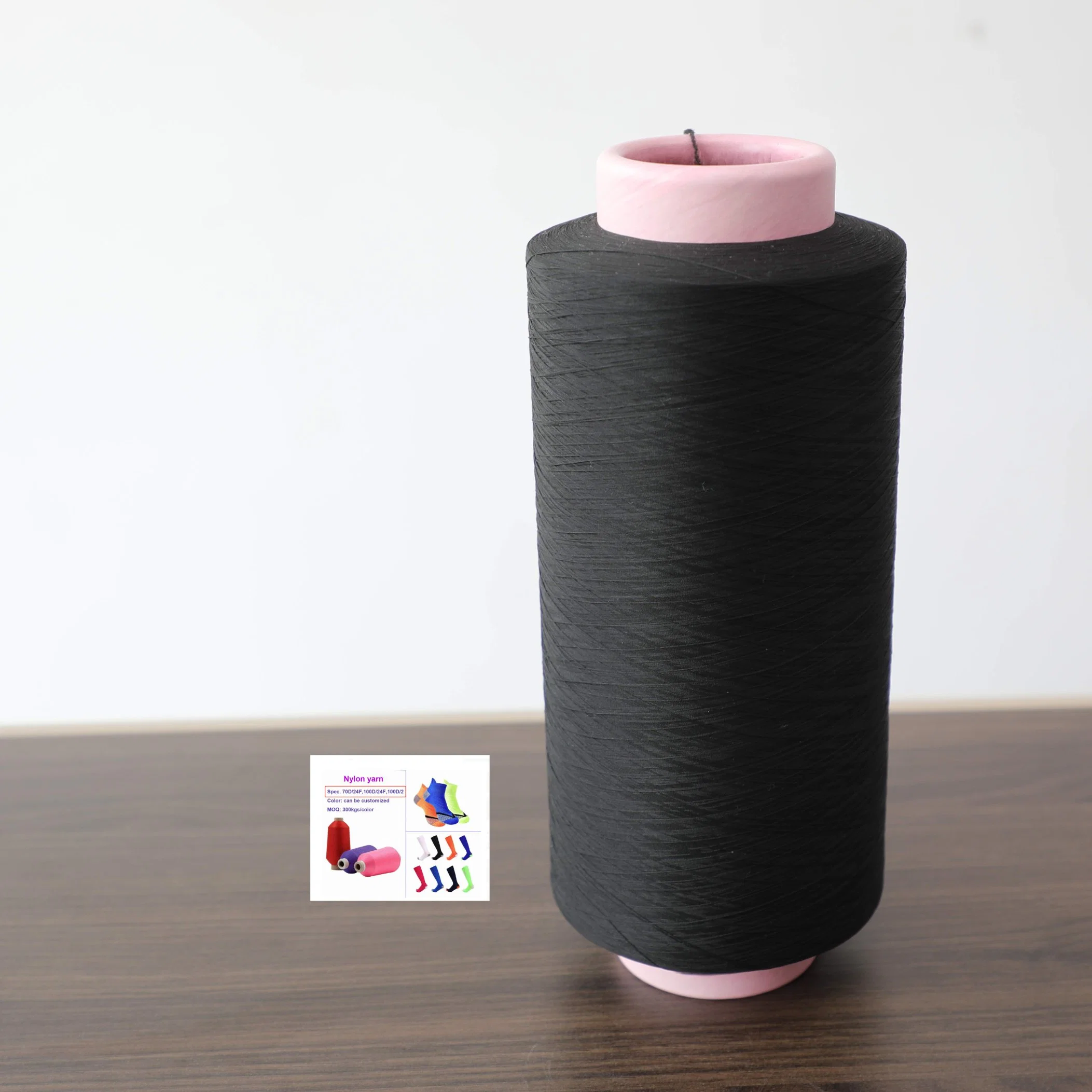 Chemical Resistance Colorful DTY Nylon Yarn Textured Sewing Thread