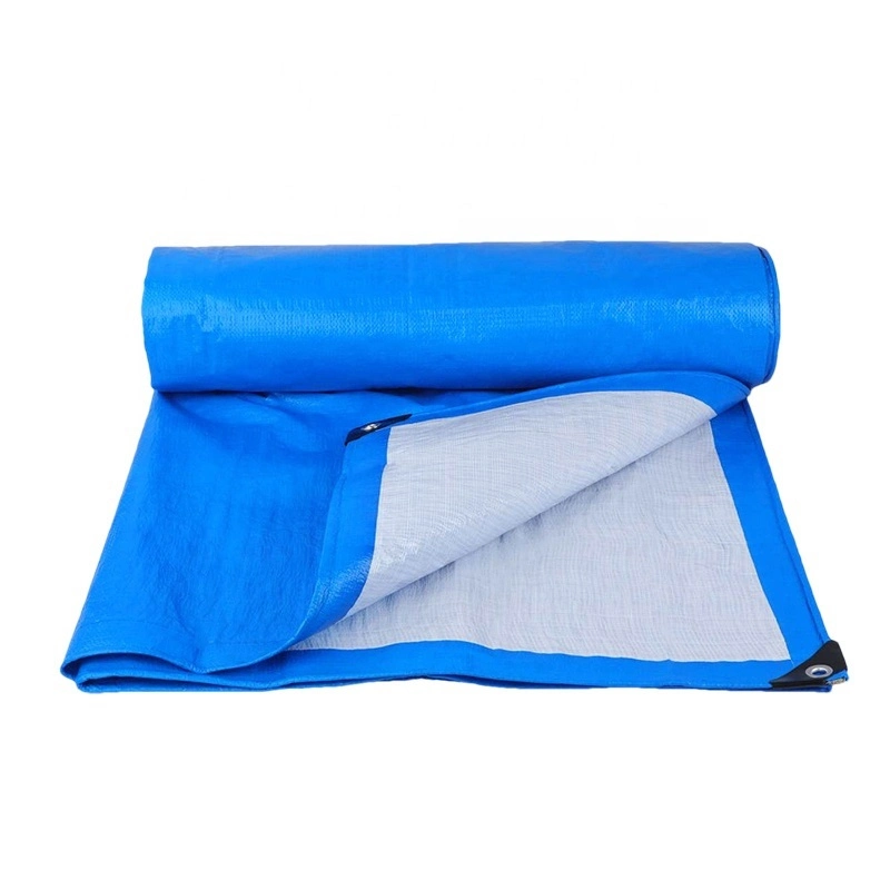 Fábrica con aprobación GRS SGS cualquier tamaño Doble Azul/Blanco/Negro/Rojo recubierto de plástico Impermeable Lubere Tent Awning Truck Poly lona PVC Rollo de lona de PE