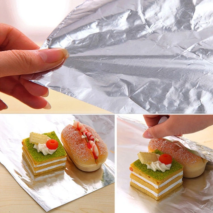 Manufacturer Food Packaging Aluminium Foil Roll Barbecue Wrapping Disposable Oven Baking Home Kitchen Outdoor Use Ready Stock