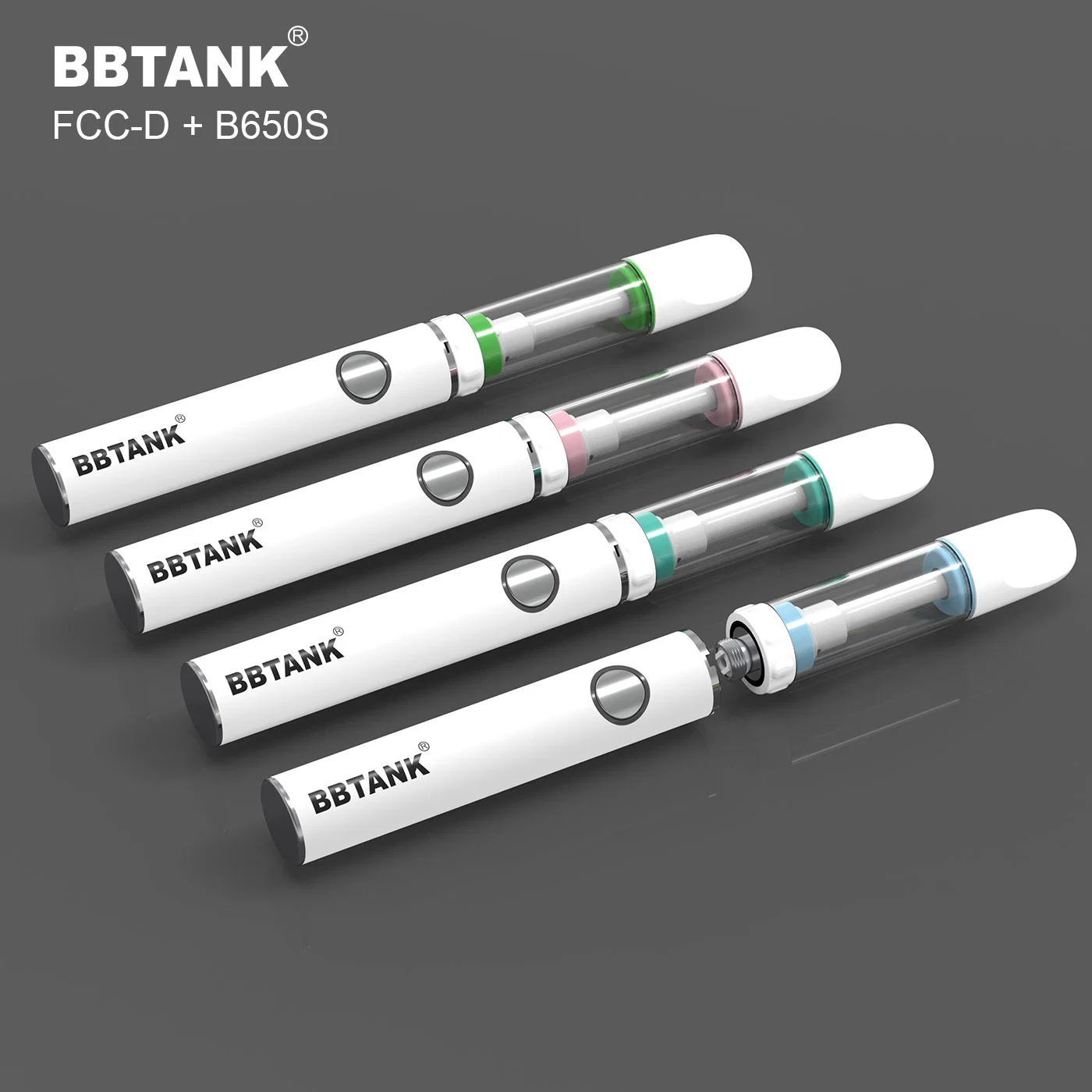 Wholesale/Supplier OEM Full Ceramic 510 Atomizer Push Mouthpiece Bbtank 2gram Empty Vape Cartridge