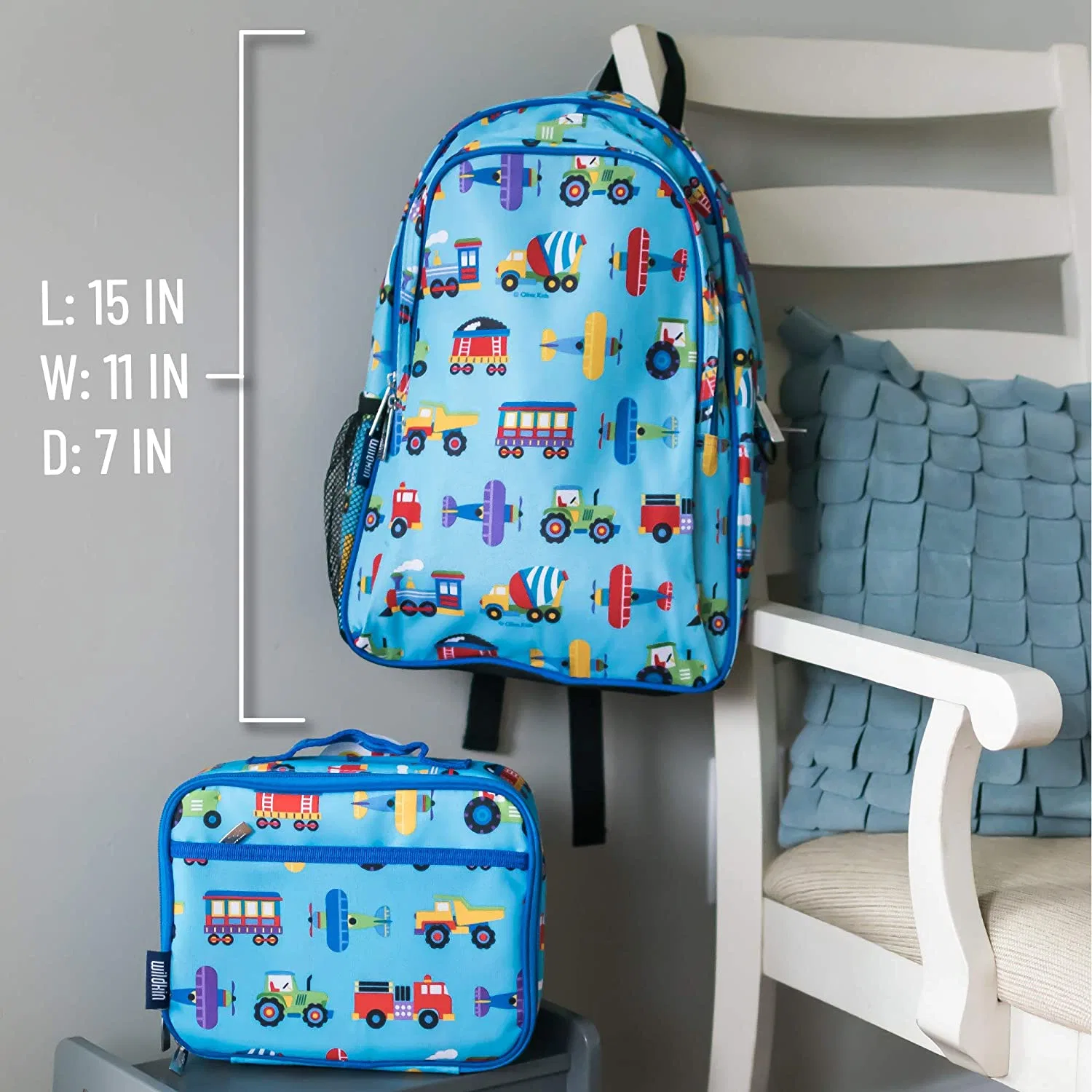 2 in 1 Student School Bag Set for Child with Matching Lunch Bag