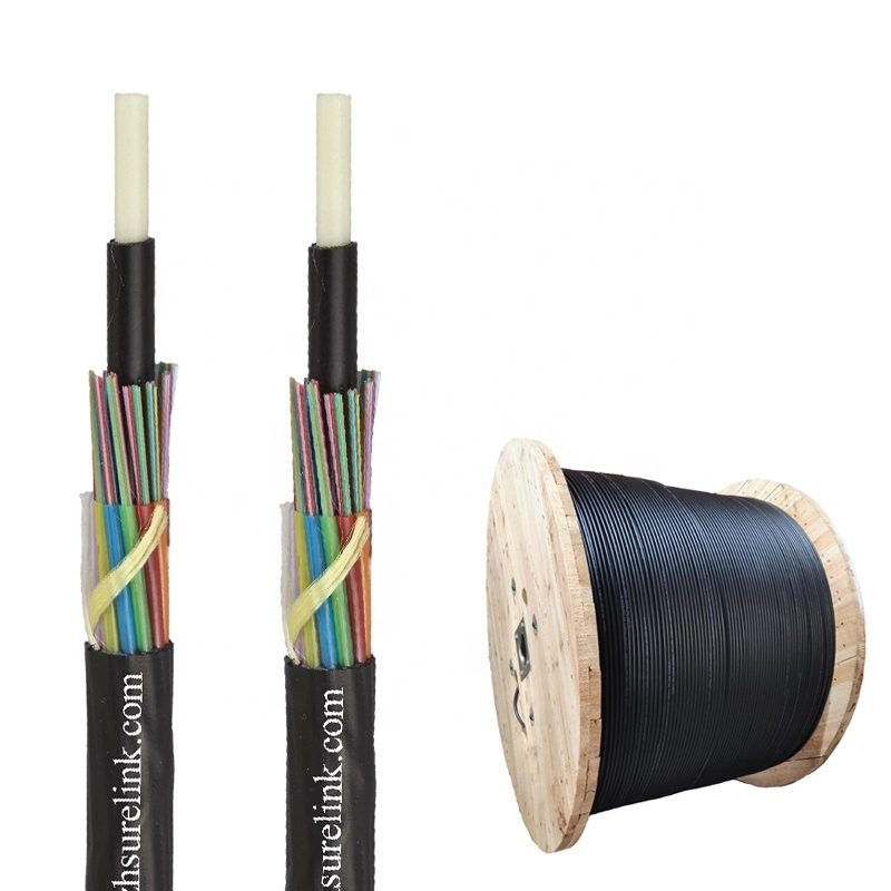 Surelink para exteriores de fibra óptica de 144 o 288 núcleos de modo único Cable ABC cable con mini cable de aire soplado FRP