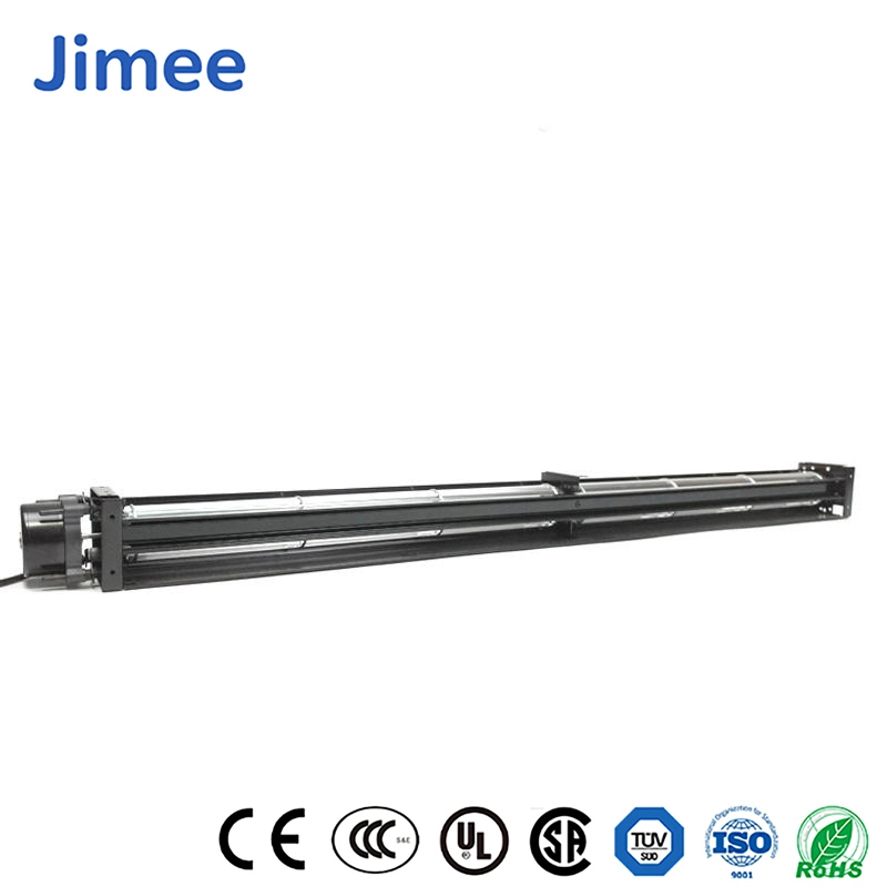 Motor Jimee China ventilador centrífugo 146mm fábrica de plástico do ventilador Fcu Jm-400-95 Aluninum Fluxo do impulsor do motor do ventilador para a estufa de aquecimento de piso Aquecimento do resfriamento de ventilação