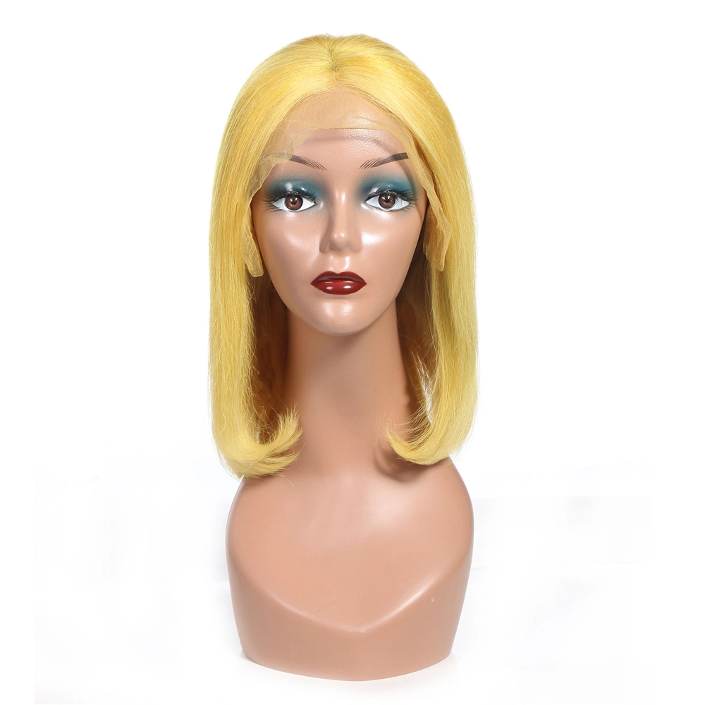 Manufacturer Direct Sales HD Transparent Swiss Frontal Lace 13X4 Wigs Human Hair Short Bob Wigs 100% Human Hair 13X4