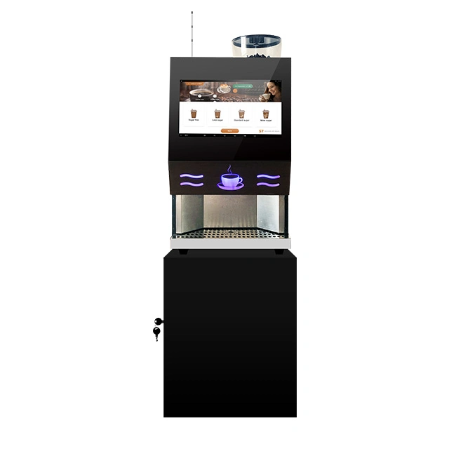 GS Hot Sale Coffee Maker Machine Office Table Top Water Dispenser for Freshly Ground Brewed Coffee Vending Machine Beverage Vending Machine