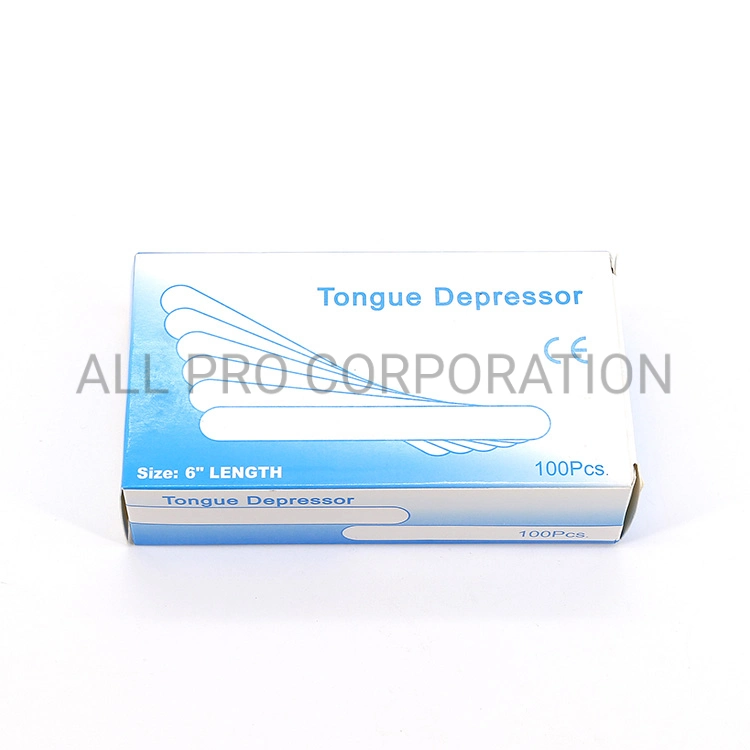 Sterile or Non Sterile Disposable Wooden Tongue Depressor