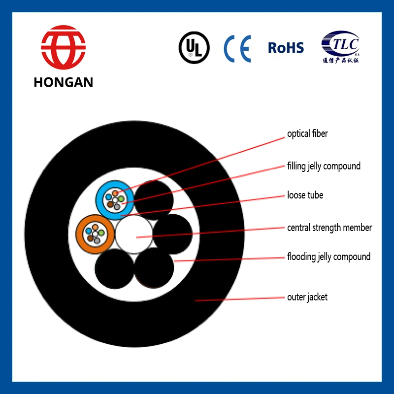 Outdoor Fiber Optic Cable in Stock 24 Core GYFTY